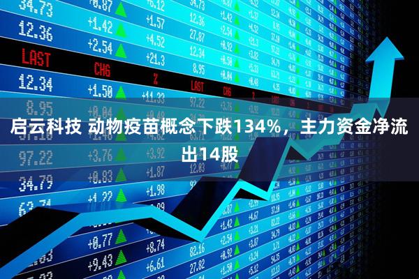 启云科技 动物疫苗概念下跌134%，主力资金净流出14股